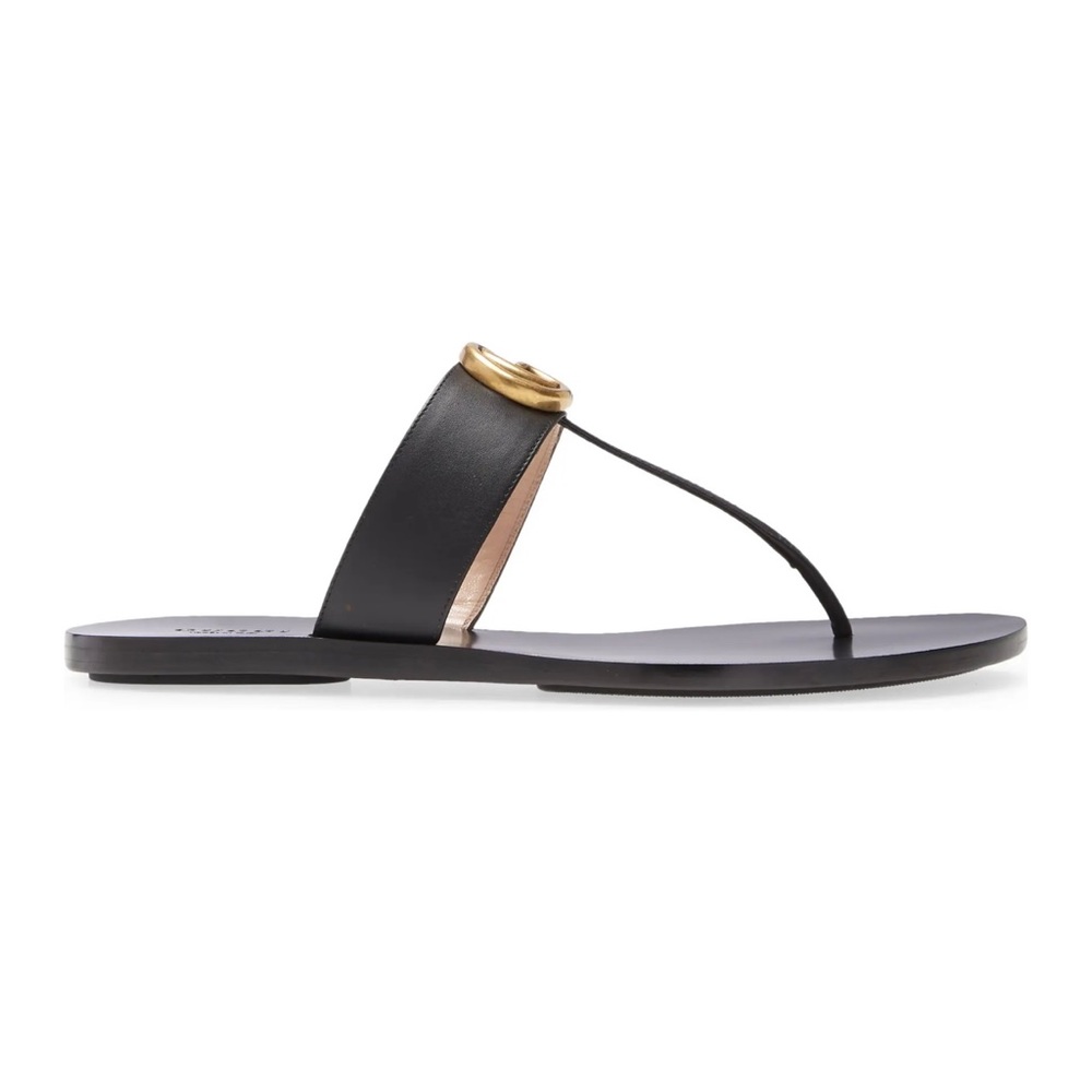 Gucci Double G leather thong sandal - Picture 2 of 10
